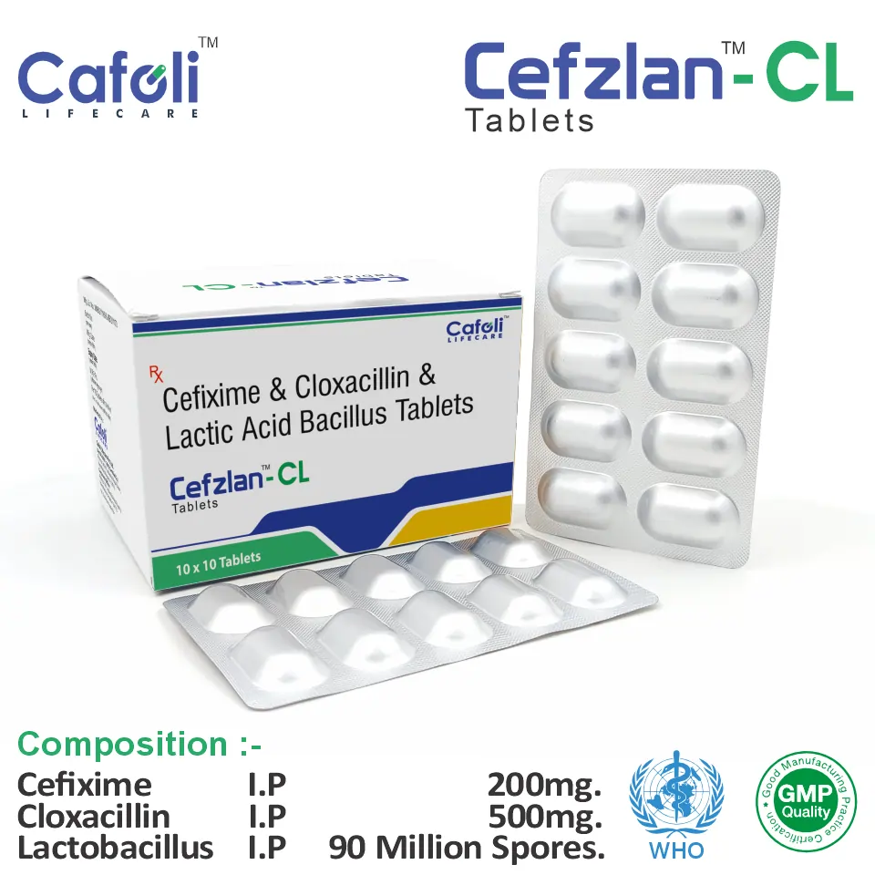 Cefixime Cloxacillin Lactobacillus Tablet PCD Pharma Franchise